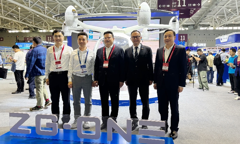 科技引领发展 产业融合聚变 | 宝运莱携eVTOL飞行器ZG-ONE亮相第26届中国国际高新技术成就买卖会